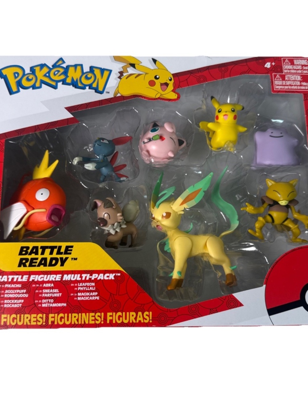 Pokemon Battle Ready Multi-Pack 8 Figures PKW2686 2022 NIB Pikachu Abra Ditto